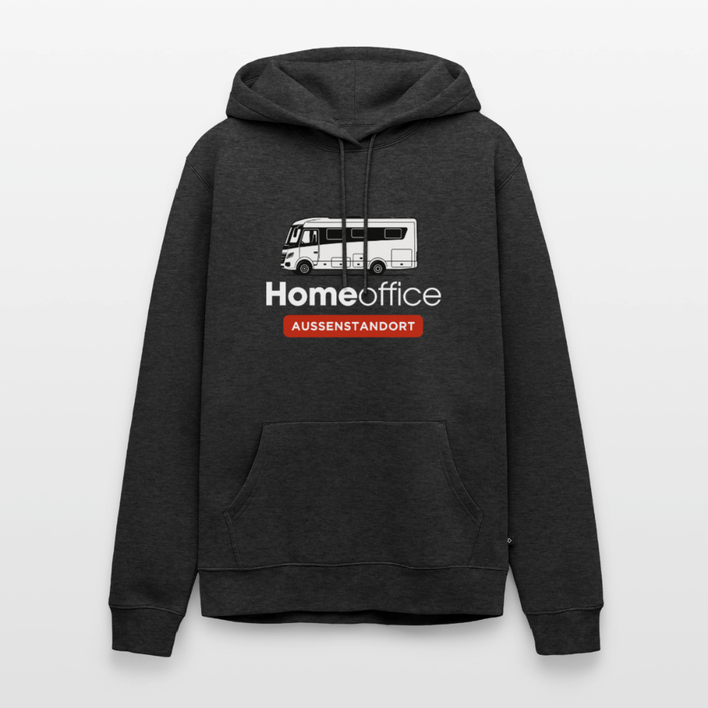 Vollintegriert Homeoffice - Herren Camping Hoodie - Anthrazit meliert