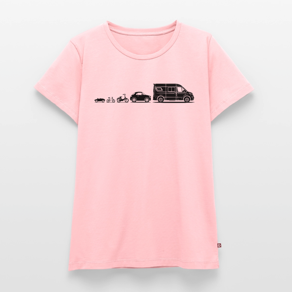 Evolution Vanlife - Damen Camping T-Shirt - Rosa