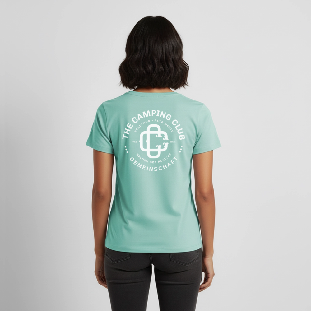Camping Club - Damen Camping T-Shirt - Mint