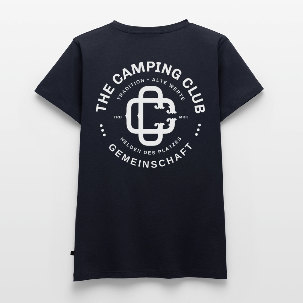 Camping Club - Damen Camping T-Shirt - Navy