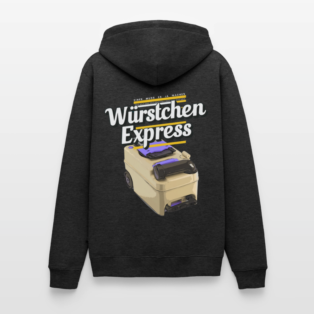 Würstchen Express - Herren Camping Hoodie - Anthrazit meliert