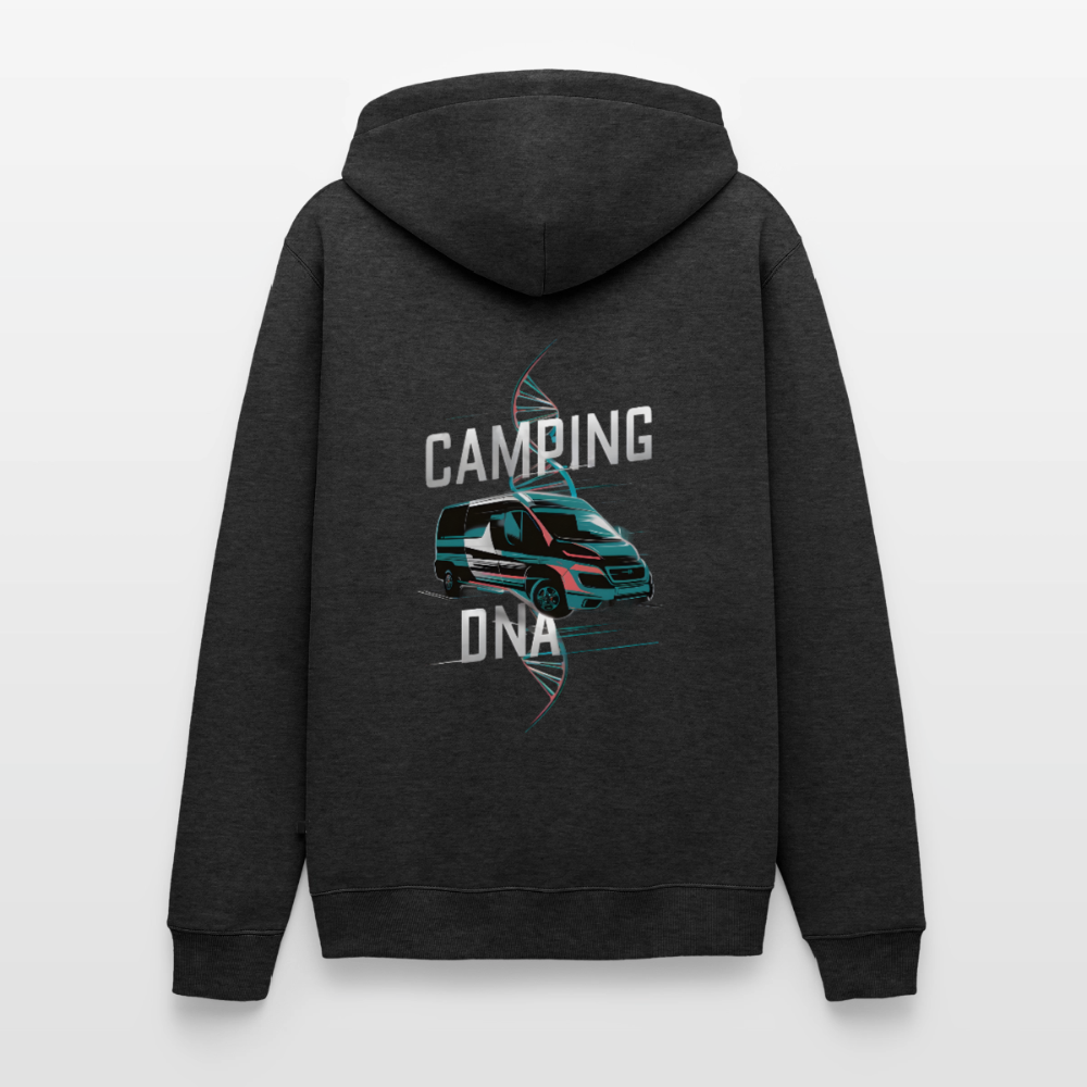 Vanlife Camping DNA - Herren Camping Hoodie - Anthrazit meliert