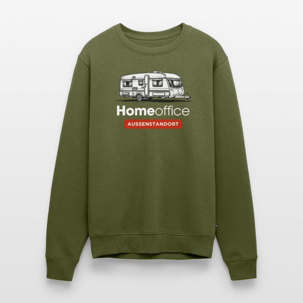 Wohnwagen Homeoffice - Herren Camping Sweatshirt - Khaki