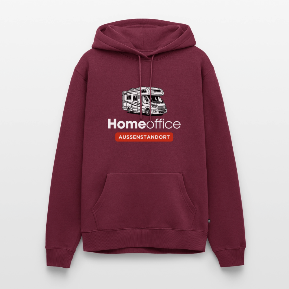 Wohnmobil Homeoffice - Herren Camping Hoodie - Burgunderrot
