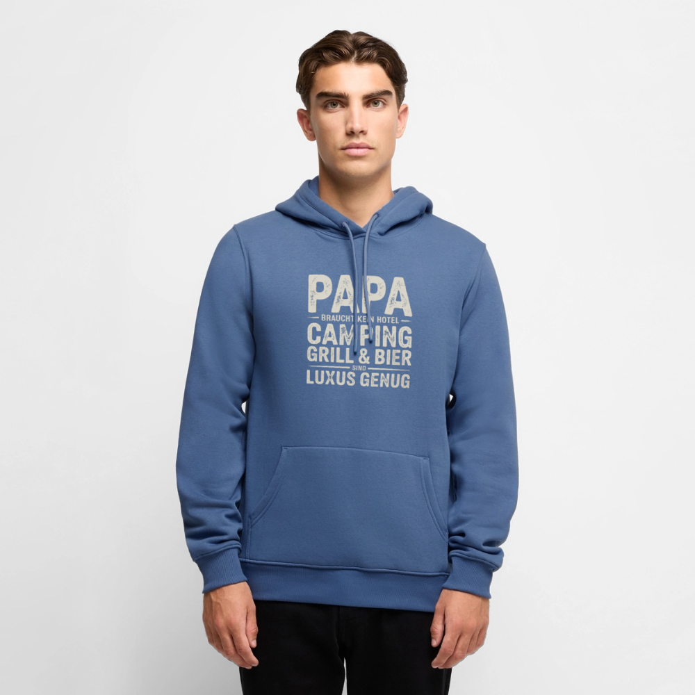 Väter sind Helden - Herren Camping Hoodie - Taubenblau