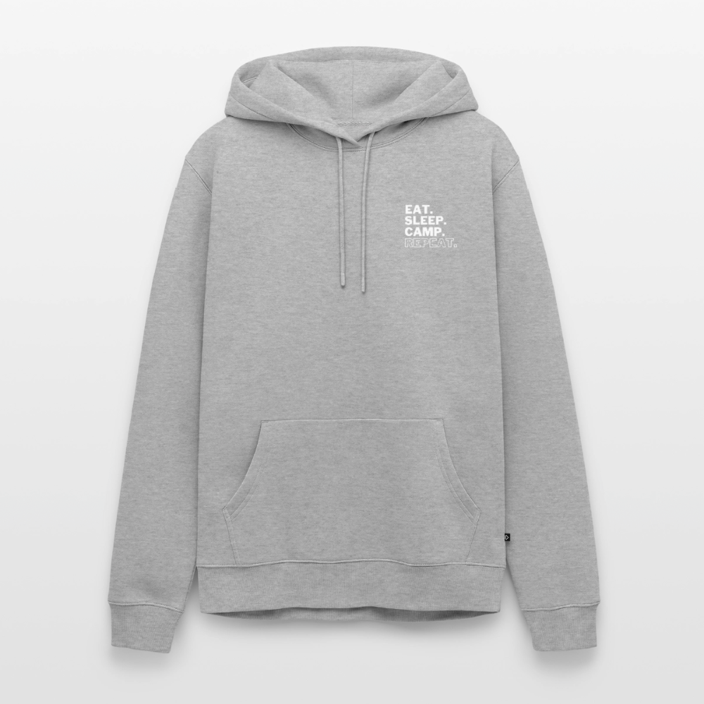 Eat Drink Camp - Herren Camping Hoodie - Grau meliert