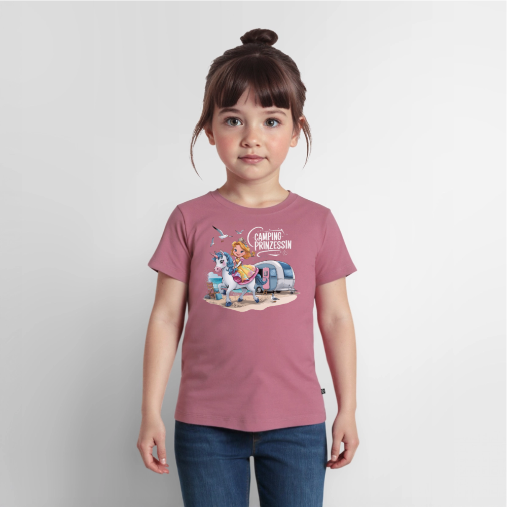 Camping Prinzessin - Kinder Camping T-Shirt - Mauve