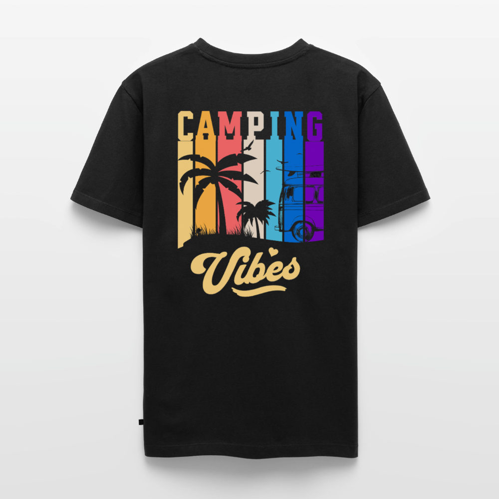 Camping Vibes - HerrenCamping T-Shirt - Schwarz