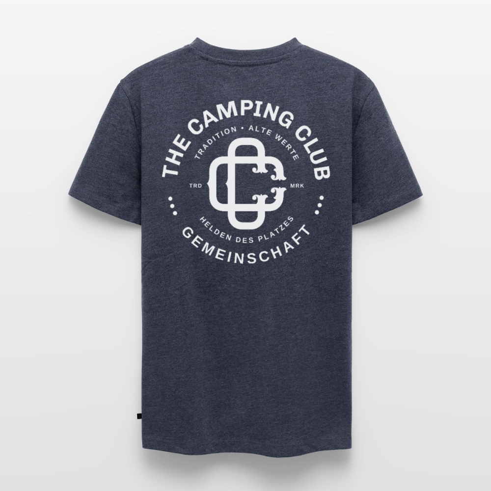 Camping Club - Herren Camping T-Shirt - Jeansblau