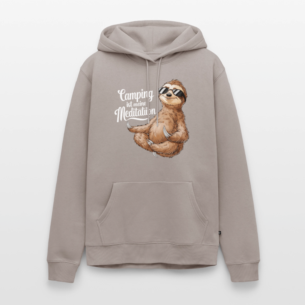 Camping ist Meditation - Herren Camping Hoodie - Taupe