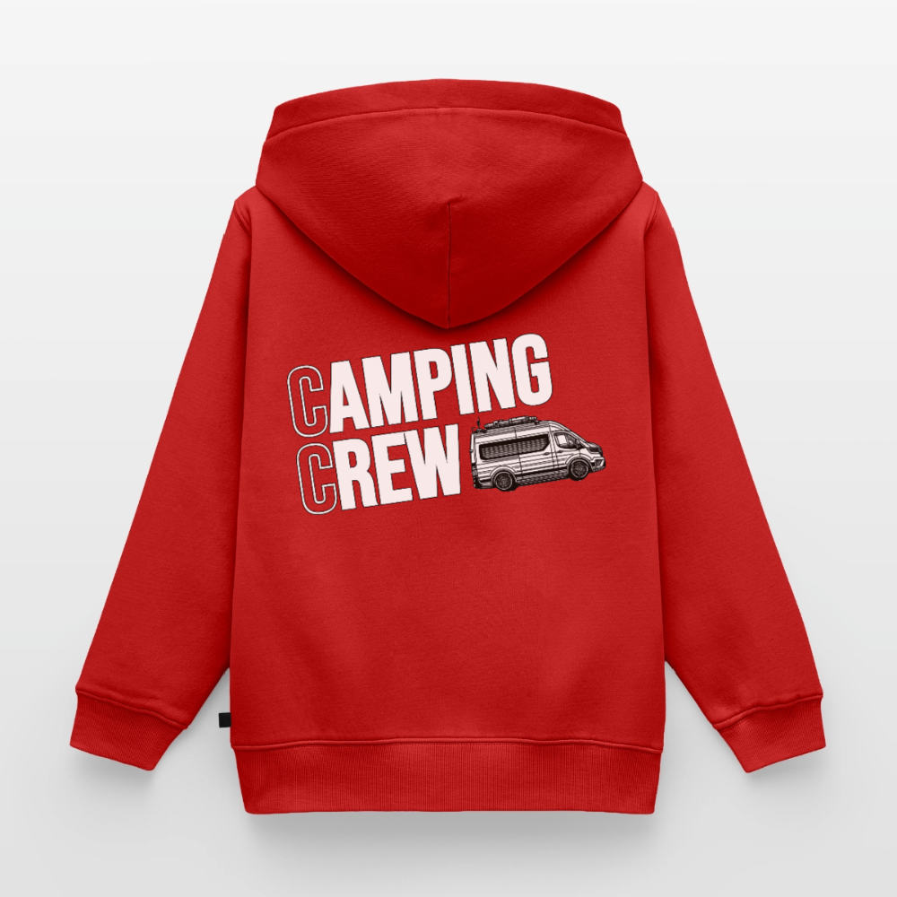 Vanlife Camping Crew - Kinder Camping Hoodie - Rot
