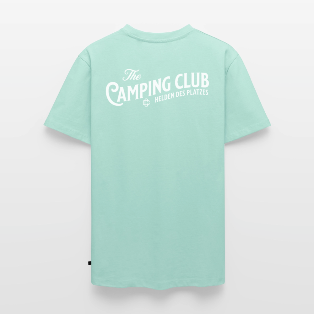 Vintage Camping Club - Herren Camping T-Shirt - Rückendruck - Mint