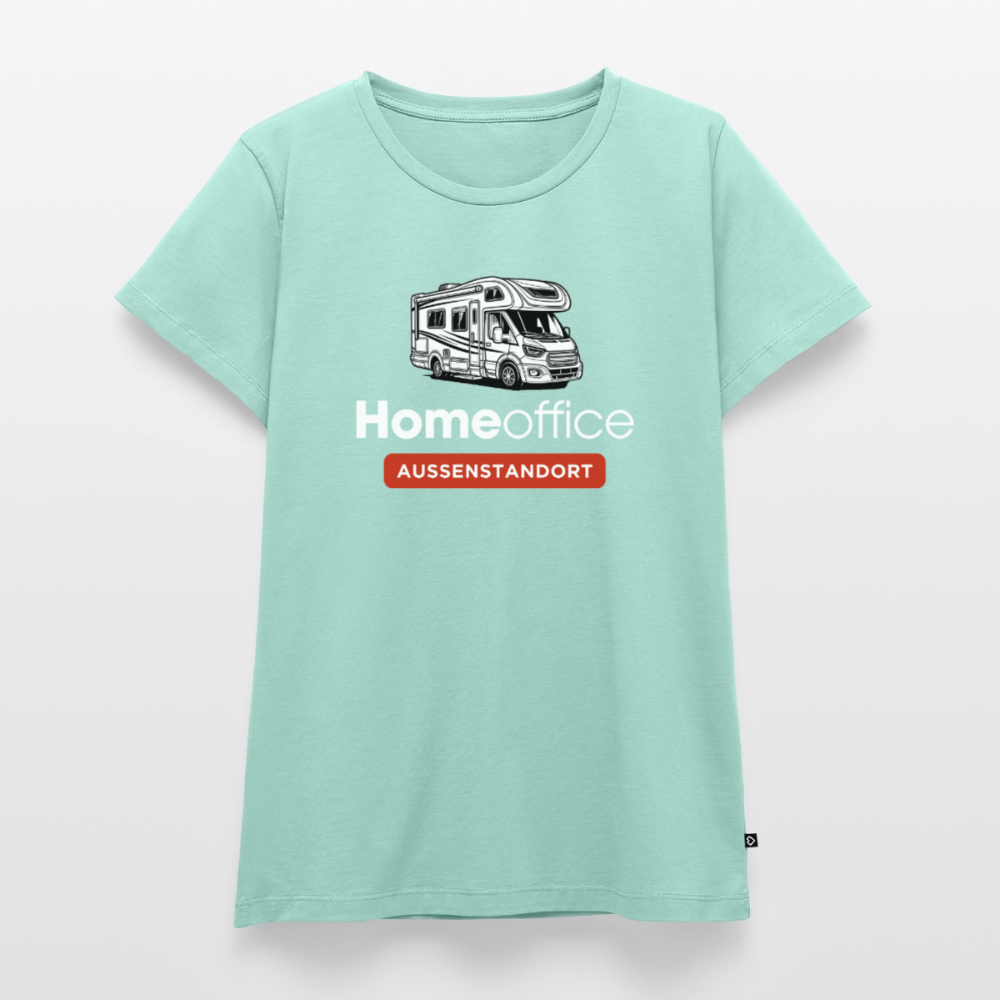 Wohnmobil Homeoffice - Damen Camping T-Shirt - Mint