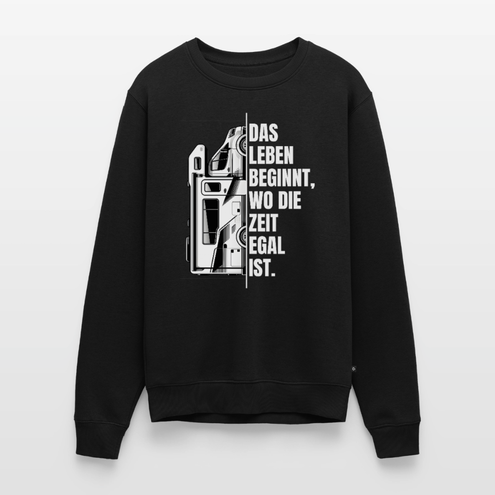 Camping ist Zeitlos - Herren Camping Sweatshirt - Vanlife - Schwarz