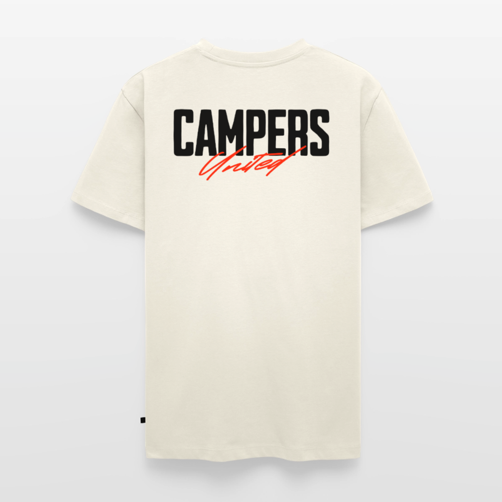 Campers United - Herren Camping T-Shirt - Naturweiß