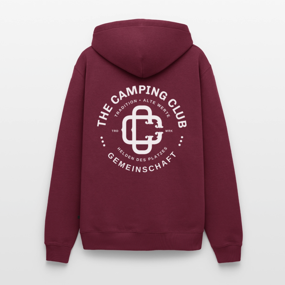 Camping Club - Herren Camping Hoodie - Burgunderrot