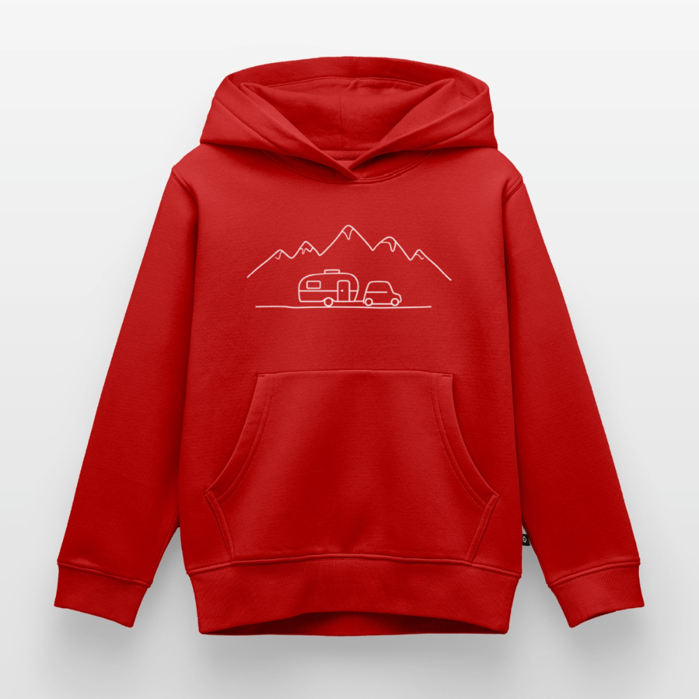 Keep it simple - Kinder Camping Hoodie - Rot