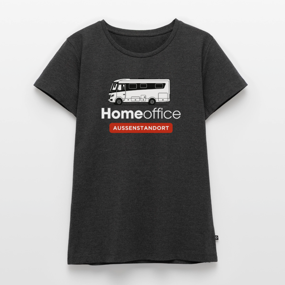 Vollintegriert Homeoffice - Damen Camping T-Shirt - Anthrazit meliert