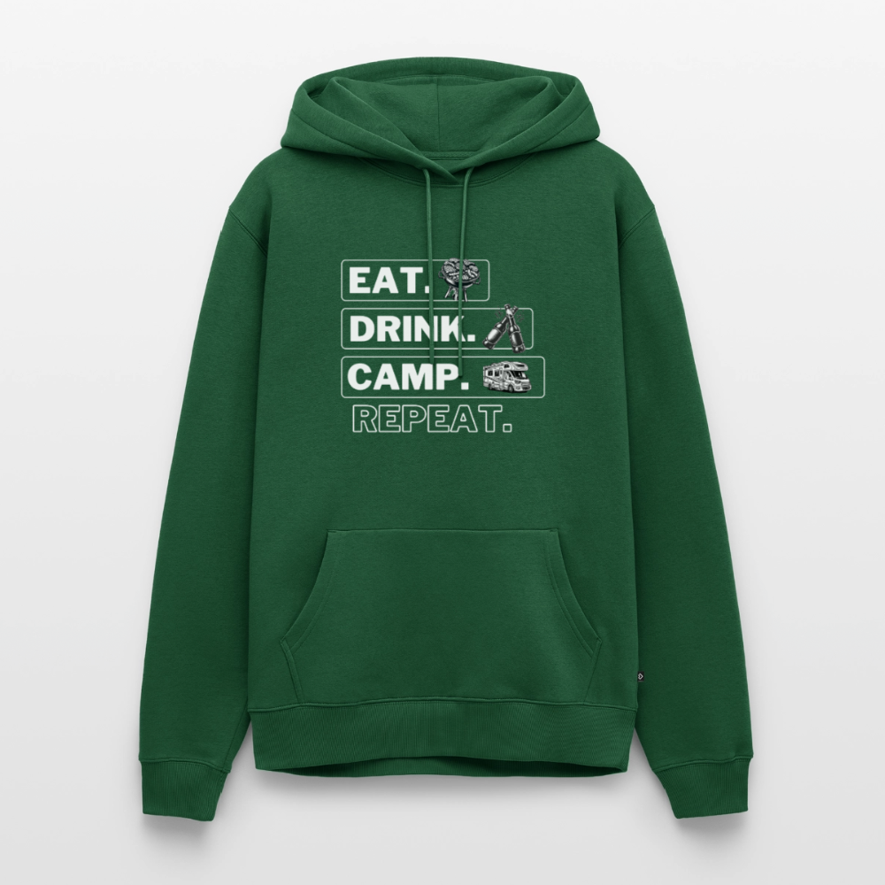 Eat Drink Camp - Herren Camping Hoodie - Wohnmobil - Flaschengrün