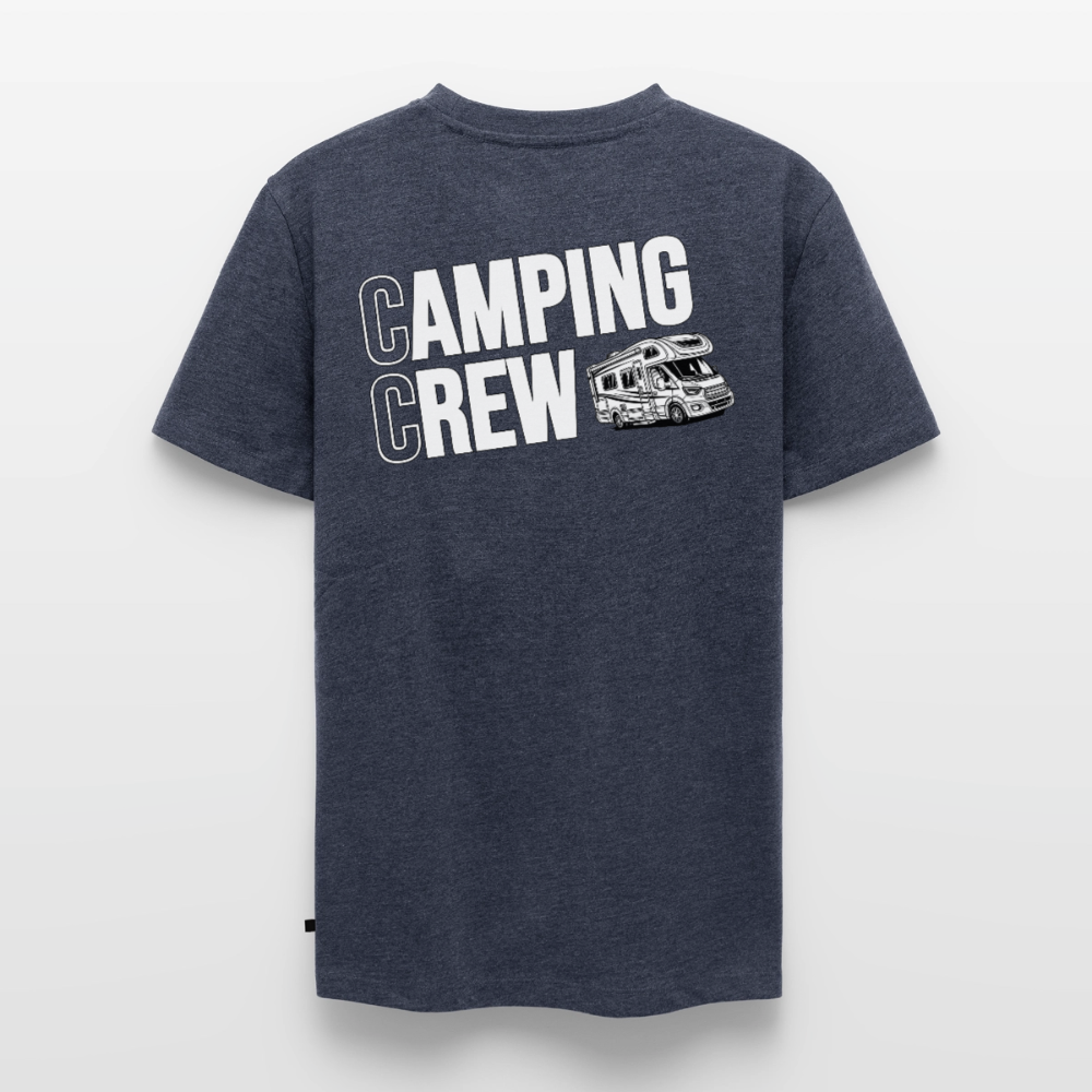 Wohnmobil Camping Crew - Herren Camping T-Shirt - Rückendruck - Jeansblau