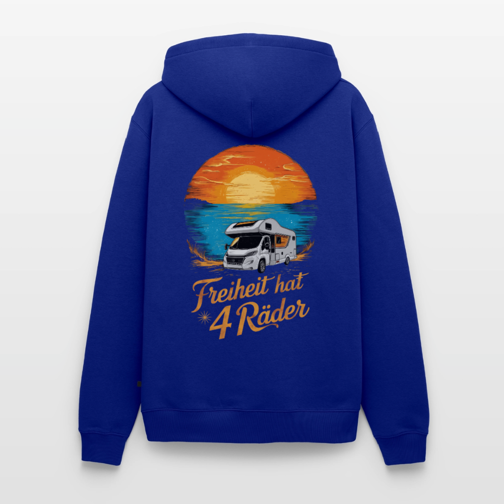 Freiheit hat 4 Räder - Herren Camping Hoodie - Wohnmobil - Royalblau