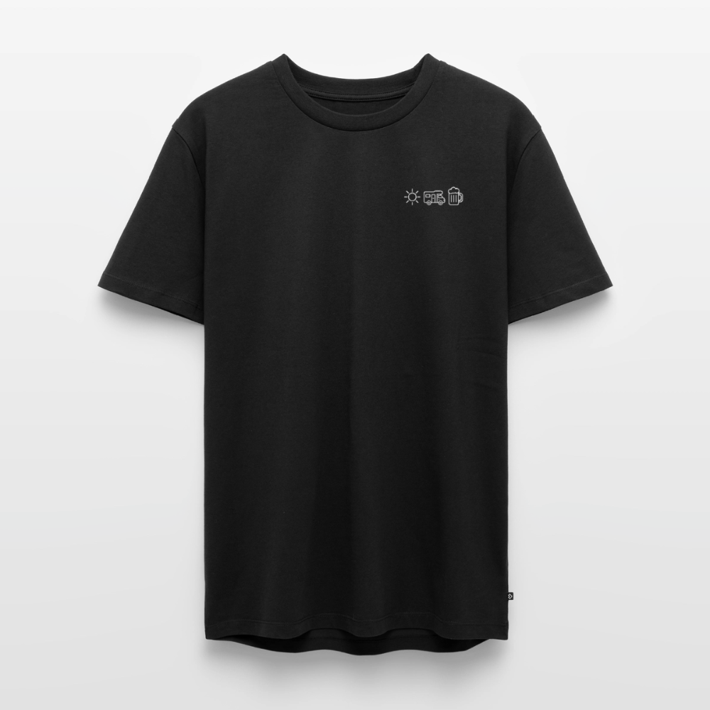 Sonne Wohnmobil Bier - Herren Camping T-Shirt - Schwarz