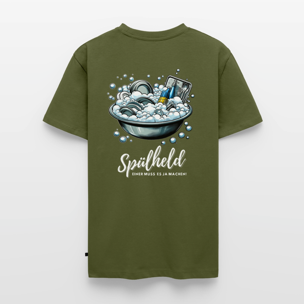 Camping Spülheld - Herren Camping T-Shirt - Khaki