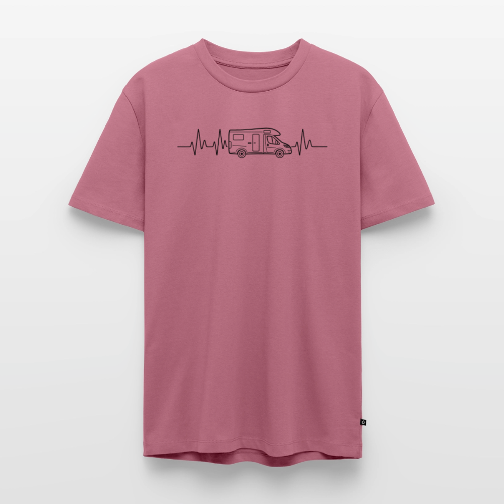 Herzschlag EKG Wohnmobil - Herren Camping T-Shirt - Mauve