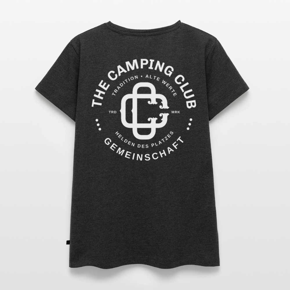 Camping Club - Damen Camping T-Shirt - Anthrazit meliert