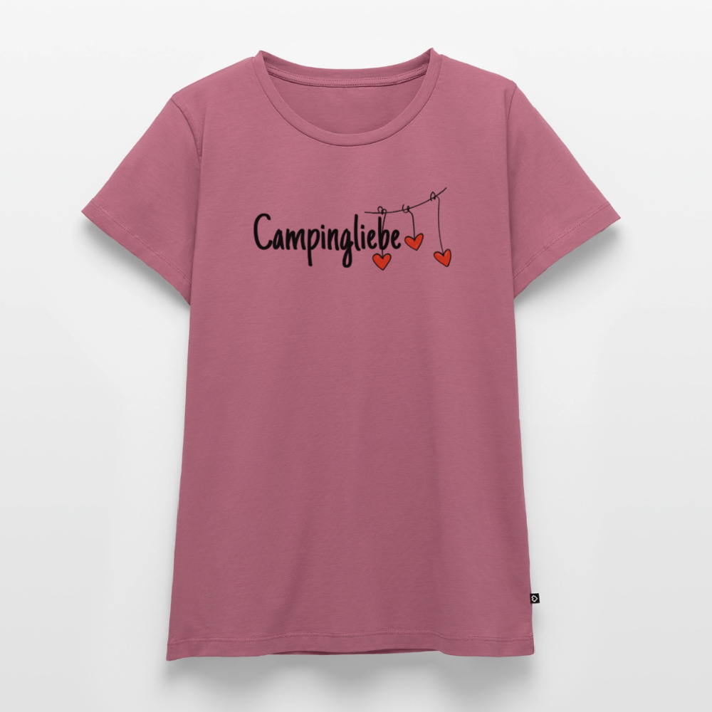 Campingliebe - Damen Camping T-Shirt - Mauve