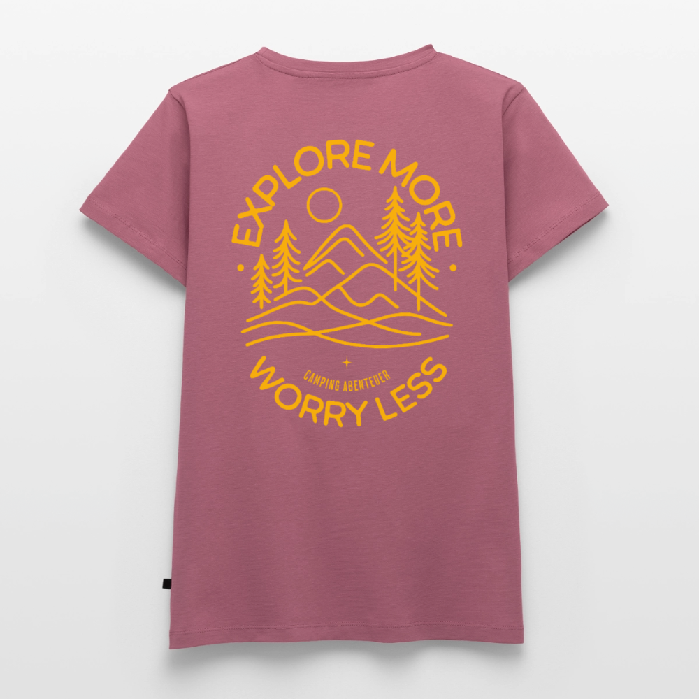 Explore More - Damen Camping T-Shirt - Mauve