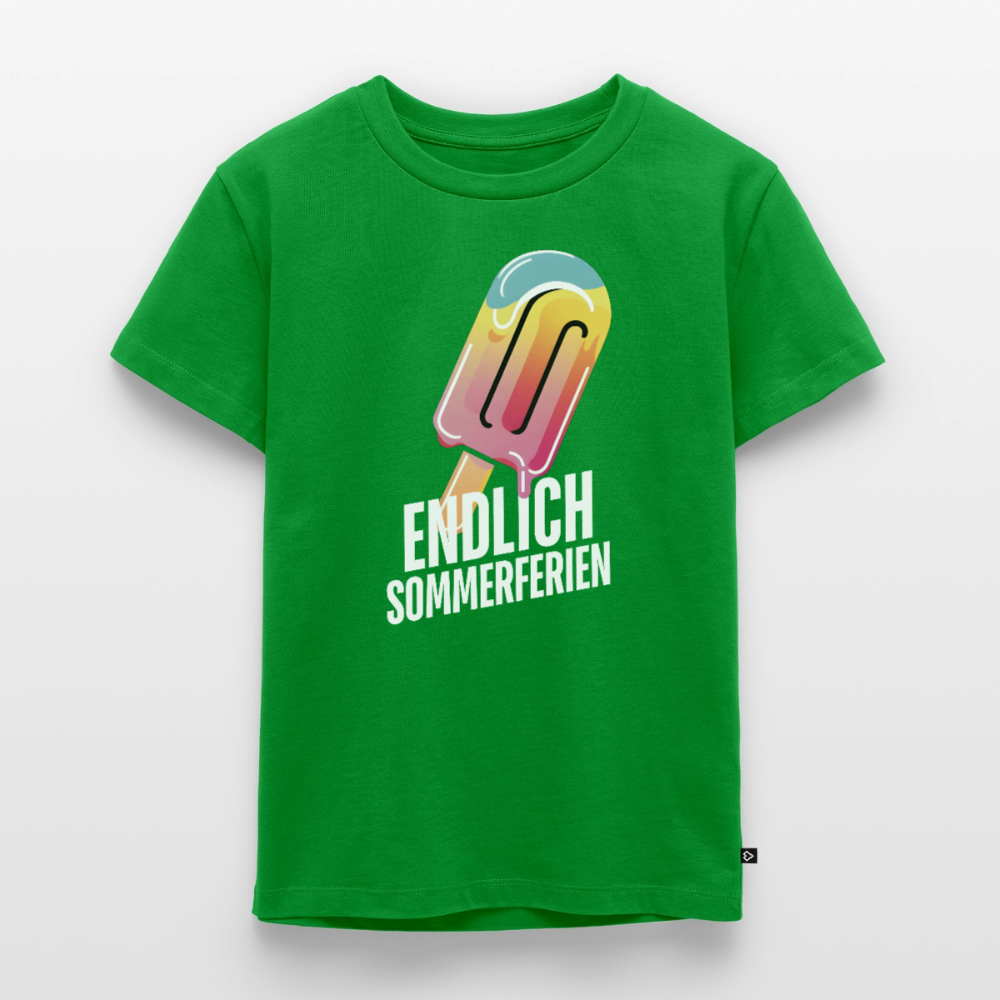 Endlich Sommerferien - Kinder Camping T-Shirt - Grün