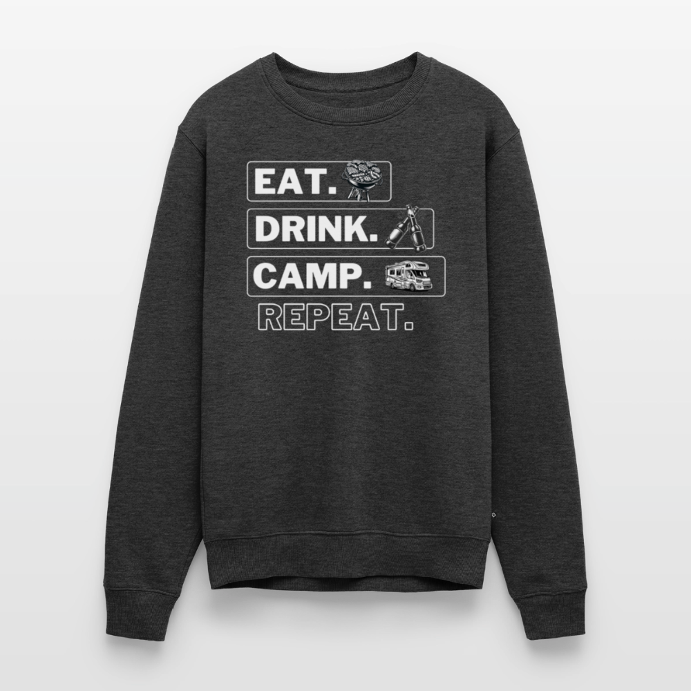 Camping Kreislauf - Herren Camping Sweatshirt - Wohnmobil - Anthrazit meliert