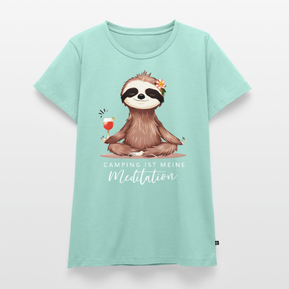 Meditation - Damen Camping T-Shirt - Mint