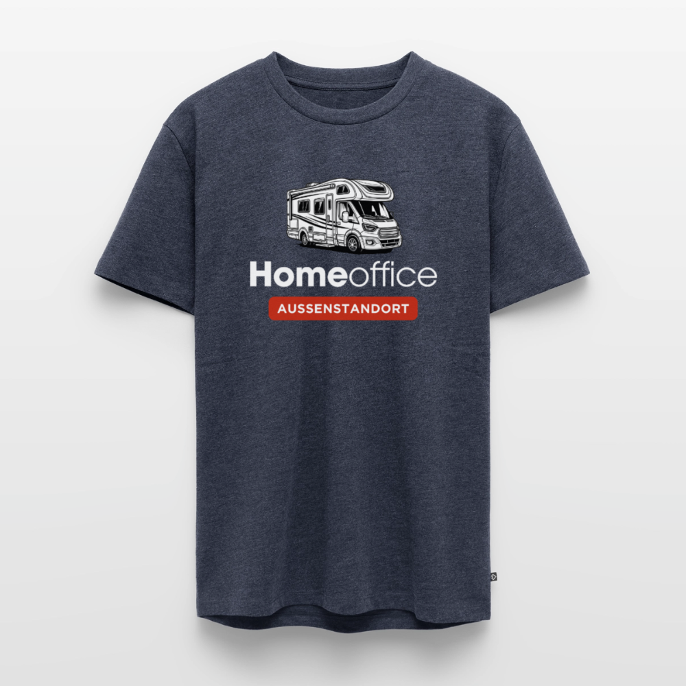 Wohnmobil Homeoffice - Herren Camping T-Shirt - Jeansblau
