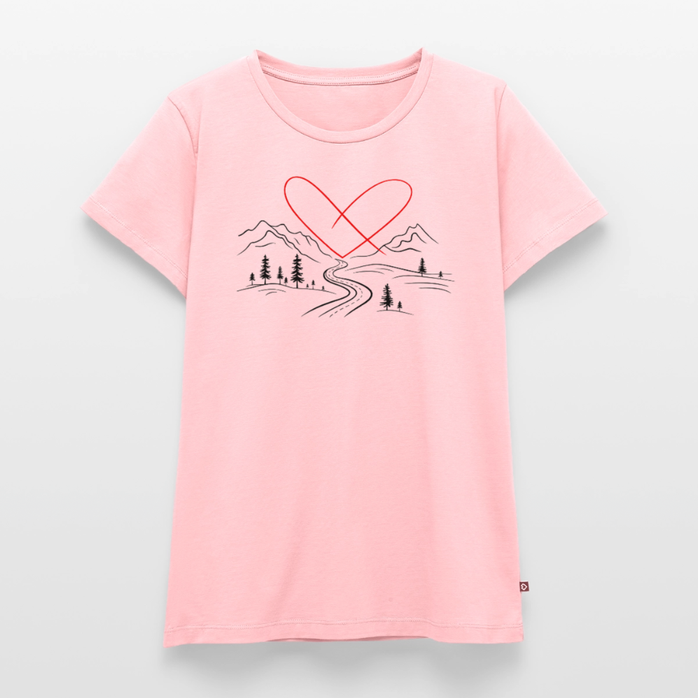 Naturliebe - Damen Camping T-Shirt - Rosa