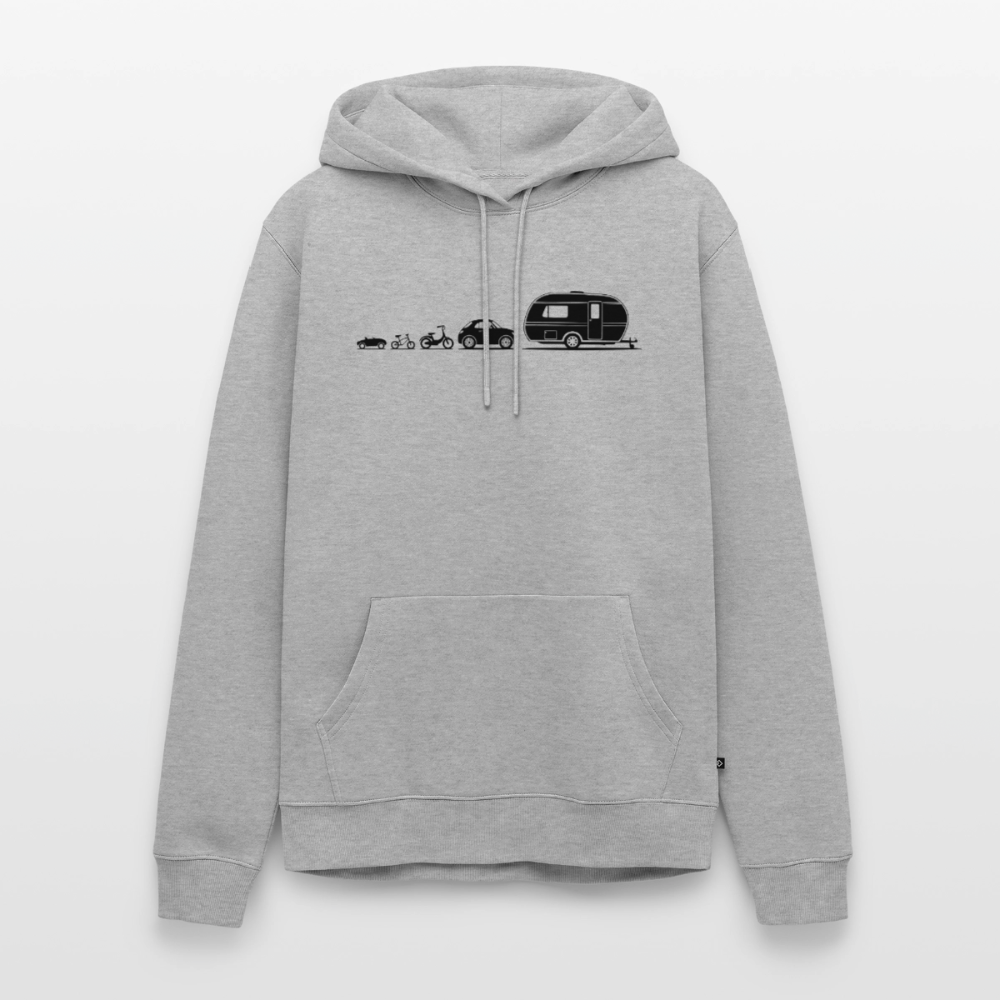 Evolution Wohnwagen - Herren Camping Hoodie - Grau meliert