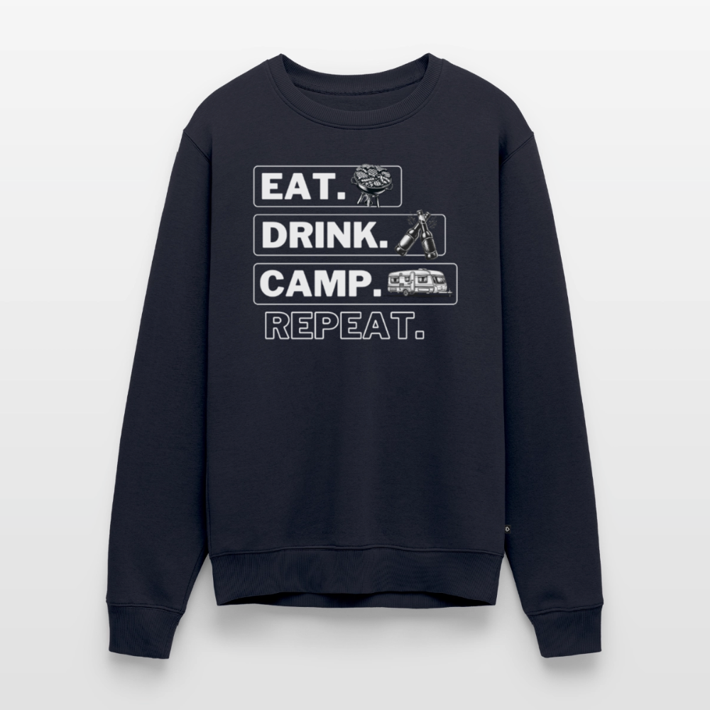 Camping Kreislauf - Herren Camping Sweatshirt - Wohnwagen - Navy