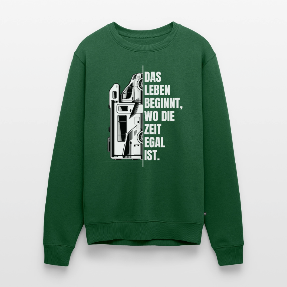 Camping ist Zeitlos - Herren Camping Sweatshirt - Vanlife - Flaschengrün