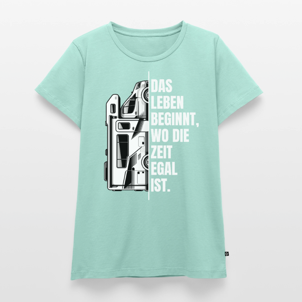 Camping ist Zeitlos - Damen Camping T-Shirt - Wohnmobil - Mint