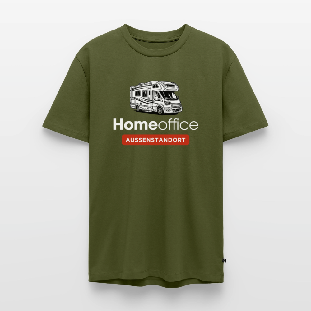 Wohnmobil Homeoffice - Herren Camping T-Shirt - Khaki