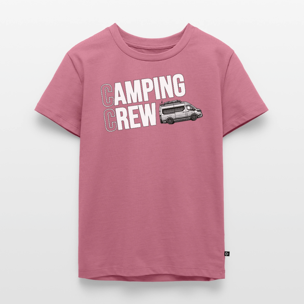 Vanlife Camping Crew - Kinder Camping T-Shirt - Mauve