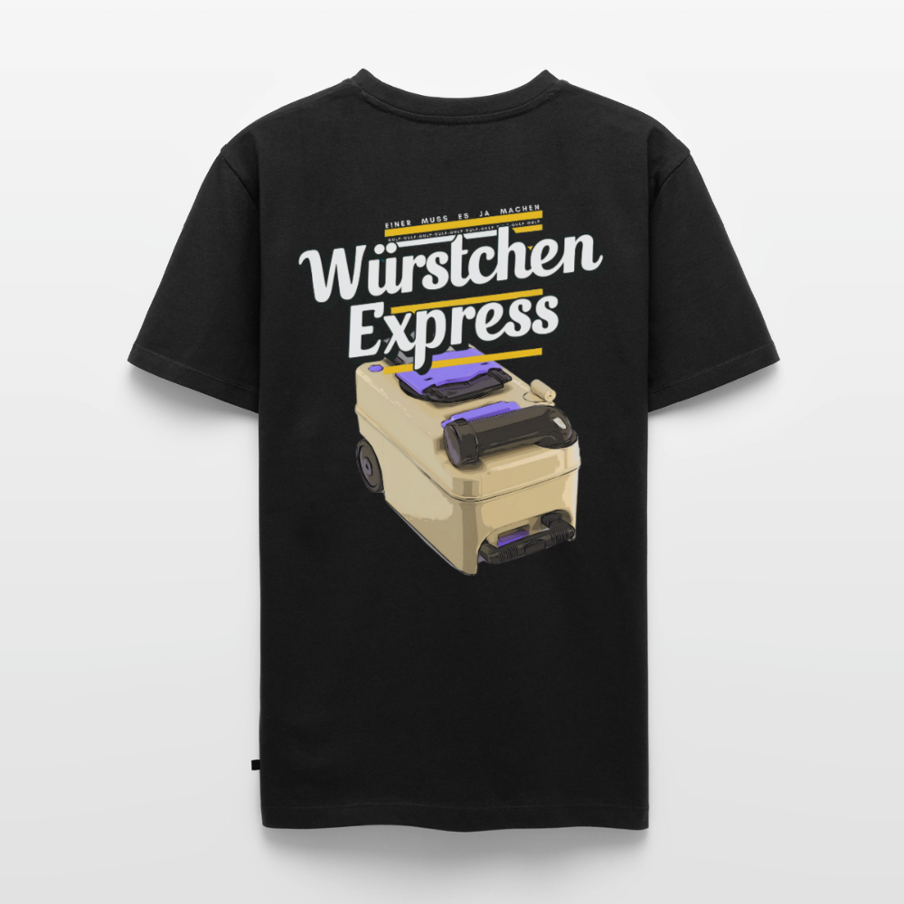Würstchen Express - Herren Camping T-Shirt - Schwarz