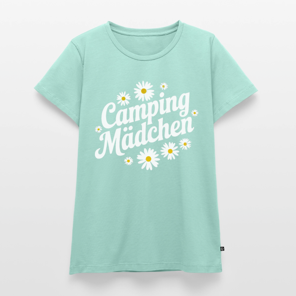 Camping Mädchen - Damen Camping T-Shirt - Mint