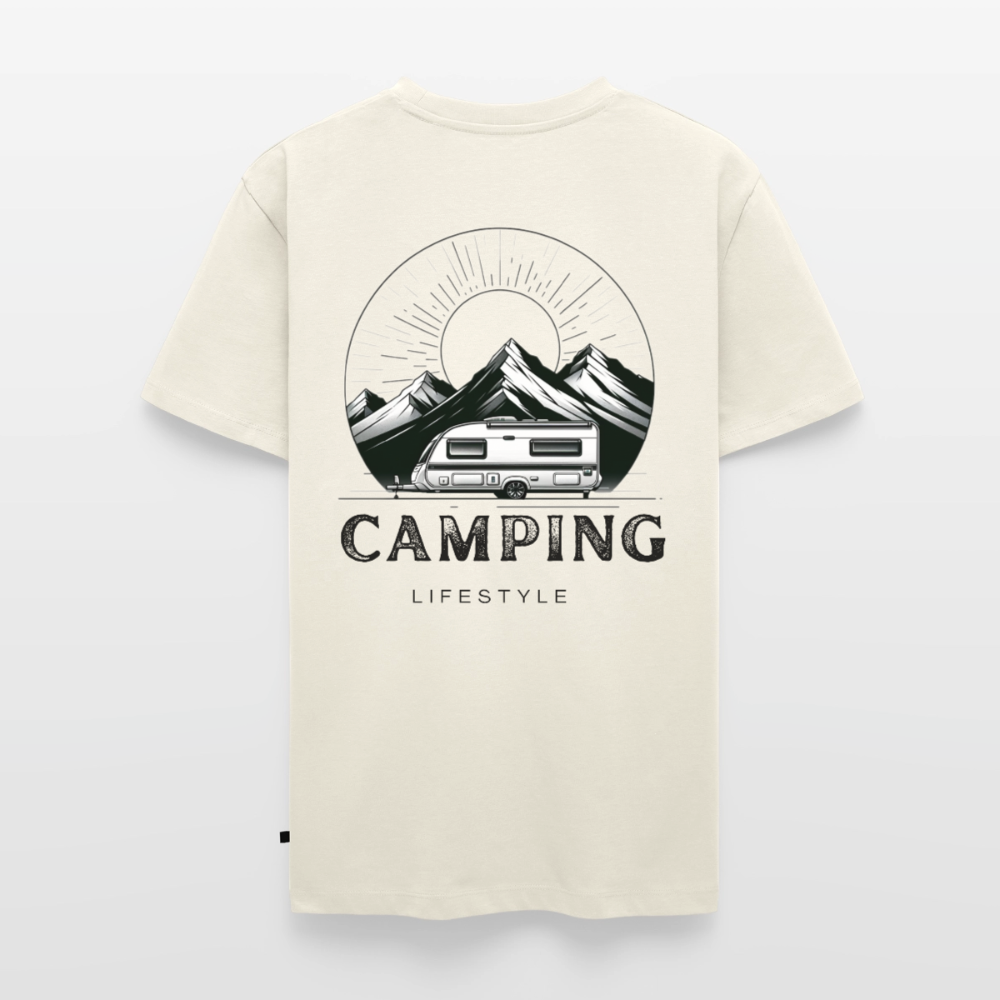Camping Lifestyle - Herren Camping T-Shirt - Naturweiß