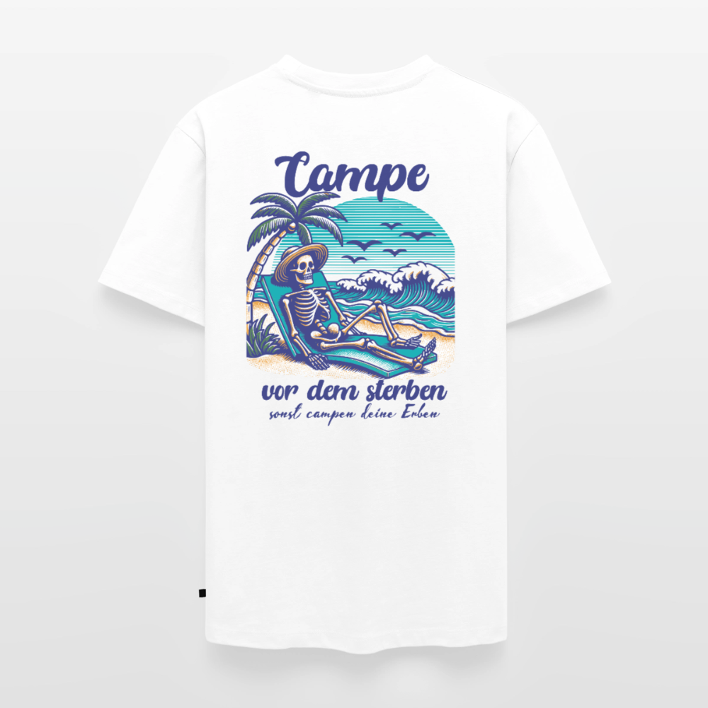 Campe Jetzt - Herren Camping T-Shirt - Weiß