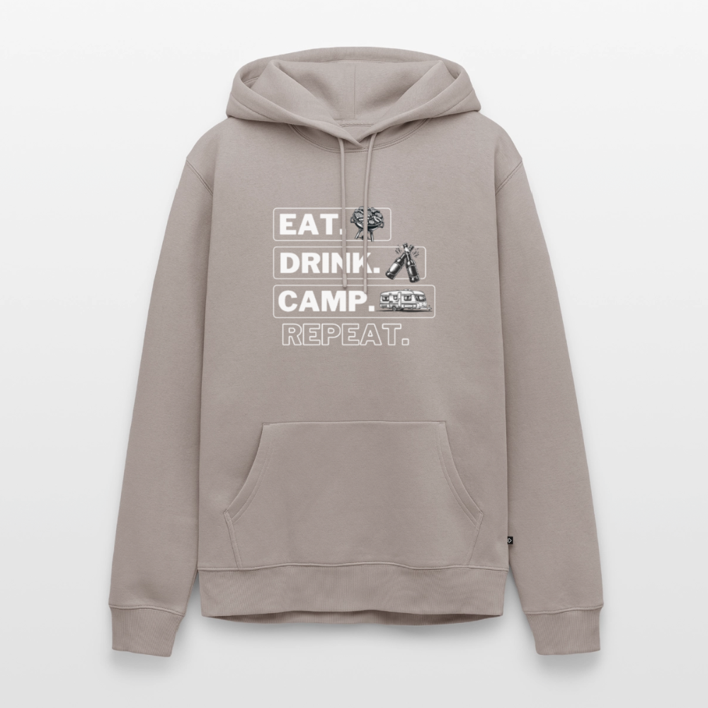 Eat Drink Camp - Herren Camping Hoodie - Wohnwagen - Taupe