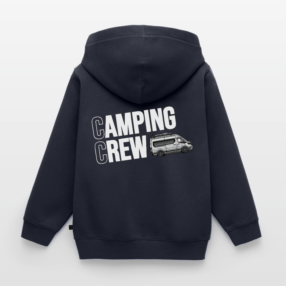 Vanlife Camping Crew - Kinder Camping Hoodie - Navy