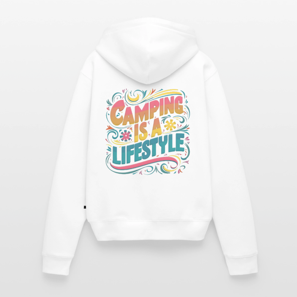 My Lifestyle - Damen Camping Hoodie - Weiß