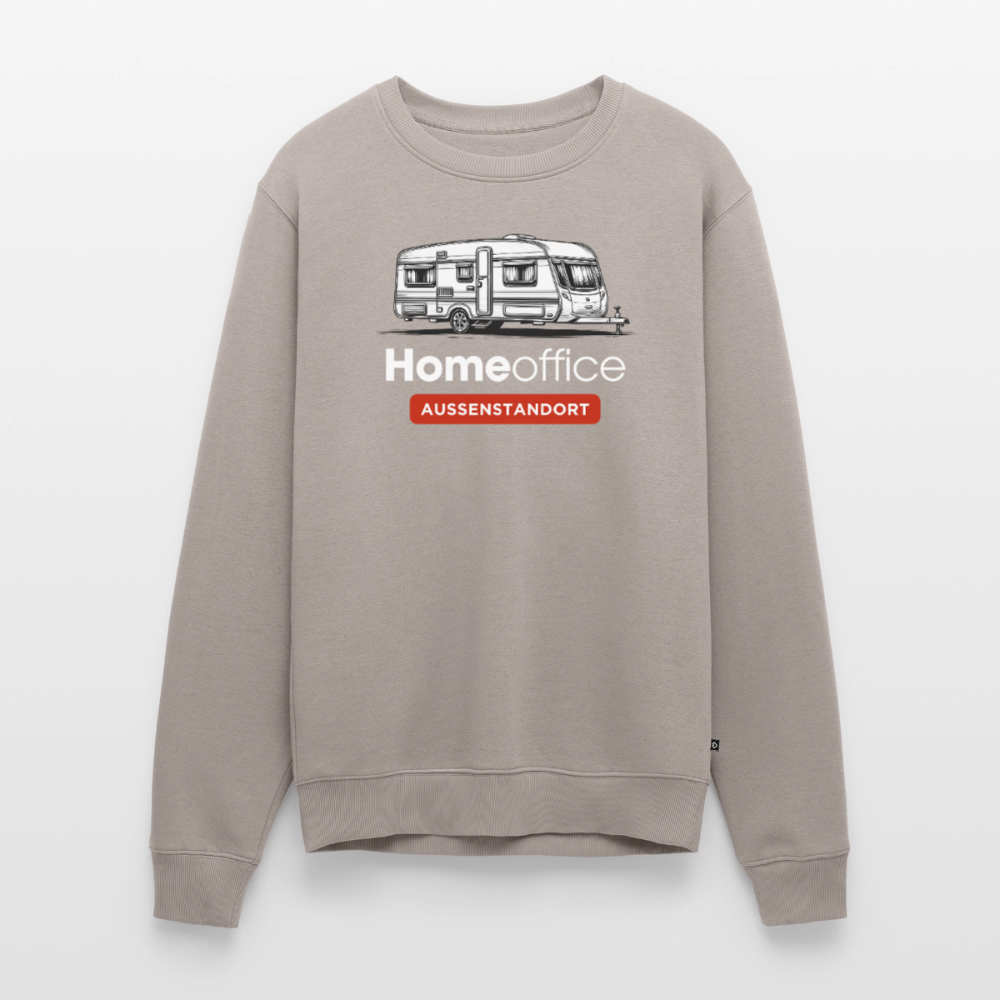 Wohnwagen Homeoffice - Herren Camping Sweatshirt - Taupe